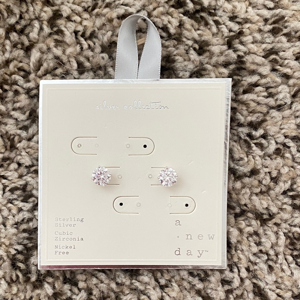 A New Day Sterling Silver Stud Earrings